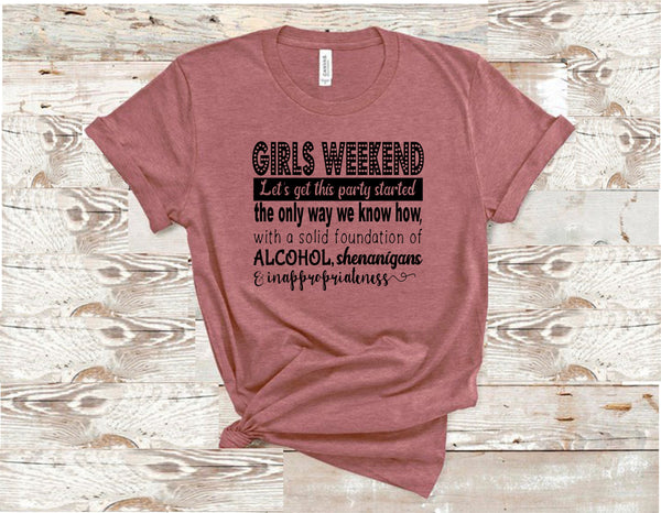Girls Weekend Tshirt
