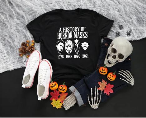 A History Of Horror Masks T-shirt
